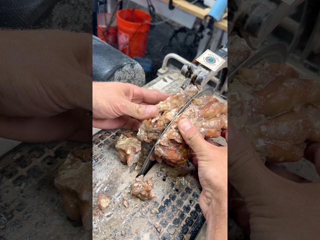 Creating multiple stalactite display pieces from single rough chunk!