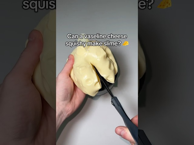 Can a vaseline cheese squishy make slime? #slime #squishy