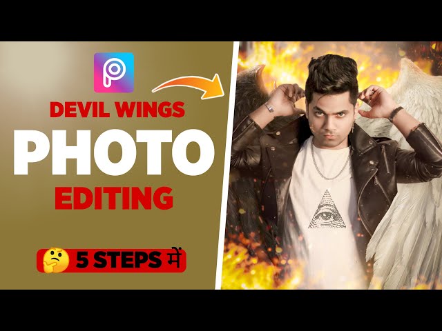 PicsArt Devil Wings Photo Editing tutorial in picsart Step by Step - Rajan Editz