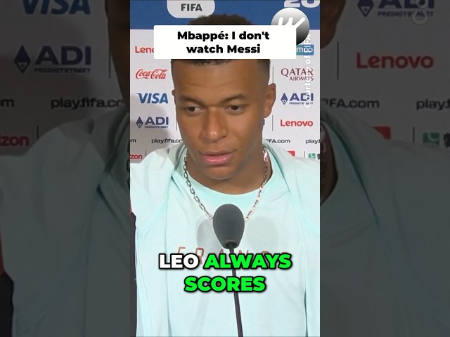 Mbappé on Messi: I ONLY HELP MY TEAM! #shorts