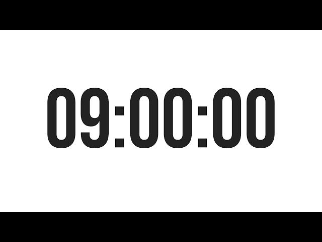 9 HOUR TIMER - COUNTDOWN TIMER (MINIMAL) - WITH ALARM