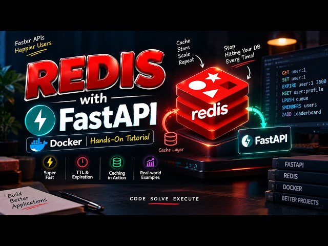 Redis for Developers 🔥 | Docker + FastAPI | Beginner to Advanced