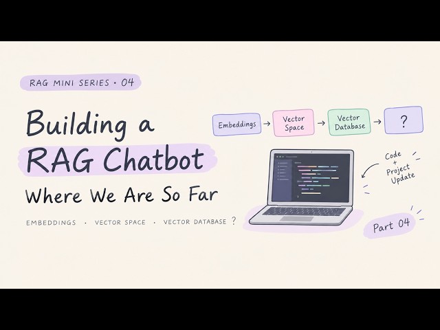 Building a RAG Chatbot: Where We Are So Far | Embeddings, Vector  Space & Vector DB