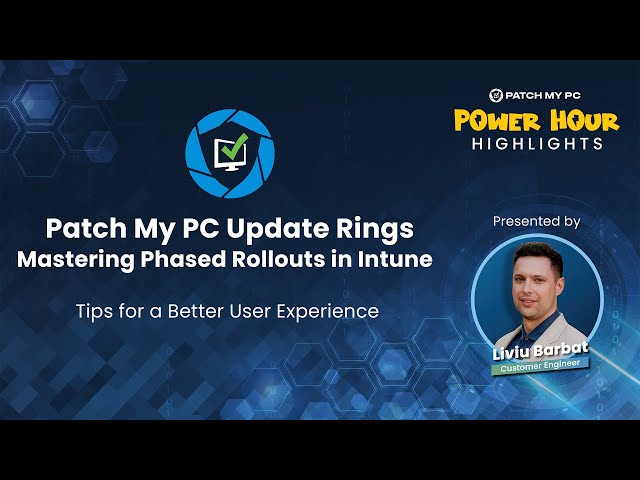 Patch My PC Update Rings: Mastering Phased Rollouts in Intune | Tips for a Better User Experience