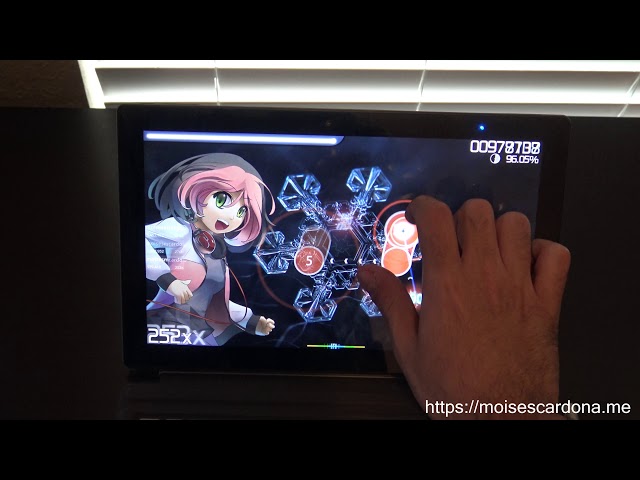 Playing Osu! on the CHUWI UBook Tablet