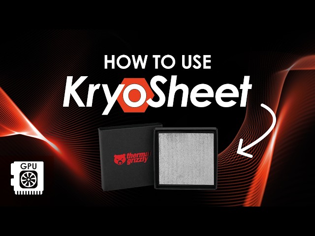 How to apply the Thermal Grizzly KryoSheet thermal pad on a GPU?
