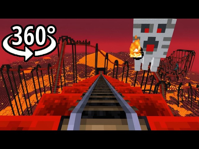 360° The Nether Minecraft Rollercoaster