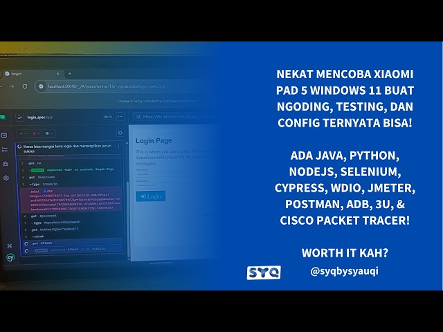 MIPAD 5 WIN 11 untuk Coding, Testing, dan Config (VSCODE, Automation, Networking) Beneran Bisa?