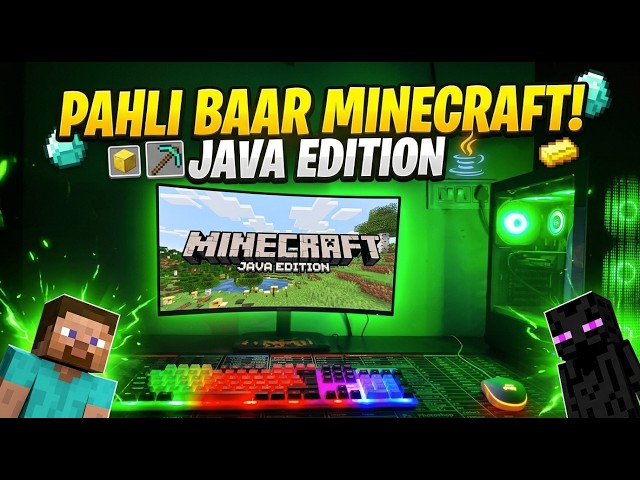 Playing java edition for the first time in my pc 😱