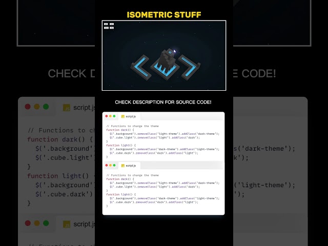 ISOMETRIC STUFF using html css Javascript #coding #programming