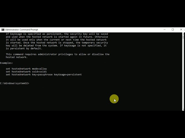TO CREATE A WIRELESS HOSTED NETWORK using CMD command prompt