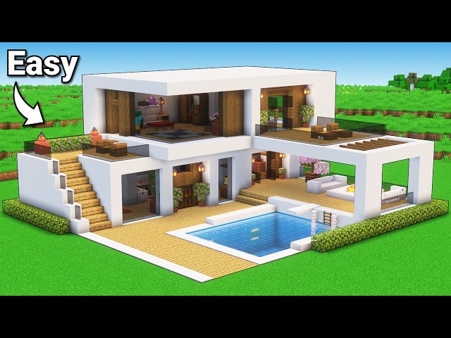 Minecraft: SIMPLE Modern House Tutorial