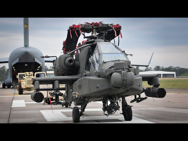 AH-64 Apache Load On & Unload Out of Aircraft