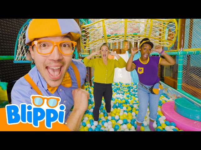 Ballpit Playdate: Head, Shoulders Knees & Toes! | Blippi Songs 🎶| Educational Songs For Kids