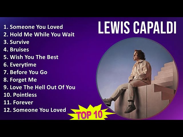 Lewis Capaldi 2025 MIX Playlist - Someone You Loved, Hold Me While You Wait, Survive, Bruises