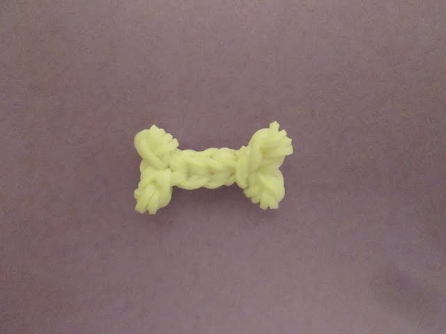 Hook Only. Loom Less. Rainbow Loom Dog or Puppy Bone. 3-D.