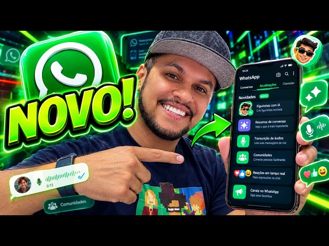 Chegou aí? O WhatsApp Atualizou e Ganhou 3 NOVAS FUNÇÕES Incríveis!