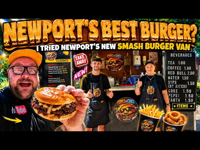 I Tried Newport's NEW Smash Burger Van... Is It REALLY Worth It?