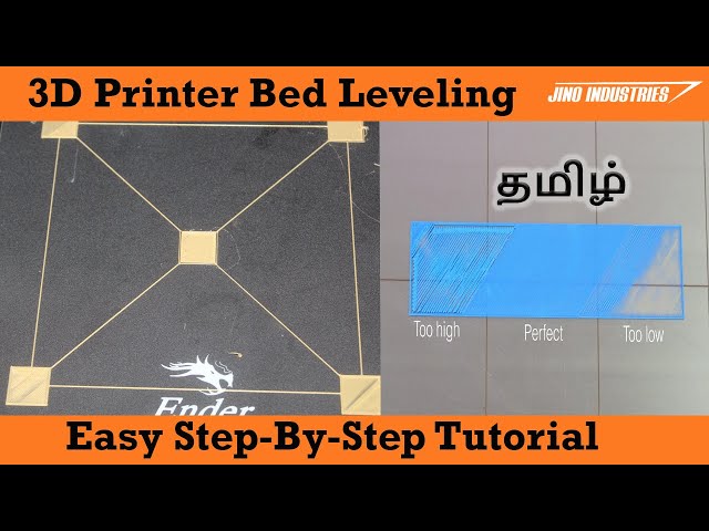 3D Printer bed leveling step by step in tutorial Tamil. 3D printer Tamil explanation
