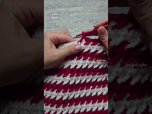 Front Post Ex DC Stitch 2 Row Repeat Crochet Pattern| Crochet Blanket #crochettutorial #easycrochet