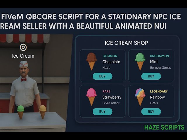 Haze Scripts Icecream Shop For Fivem
