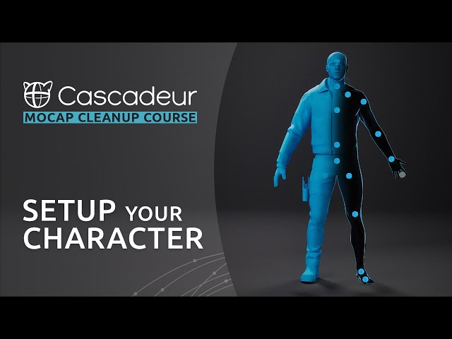 Setting Up the Character for Animation Import and Retargeting | Mocap Cleanup Course in Cascadeur