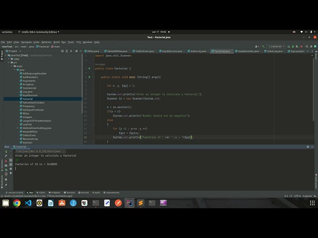 Factorial Search Using JAVA! Factorial tutorial.