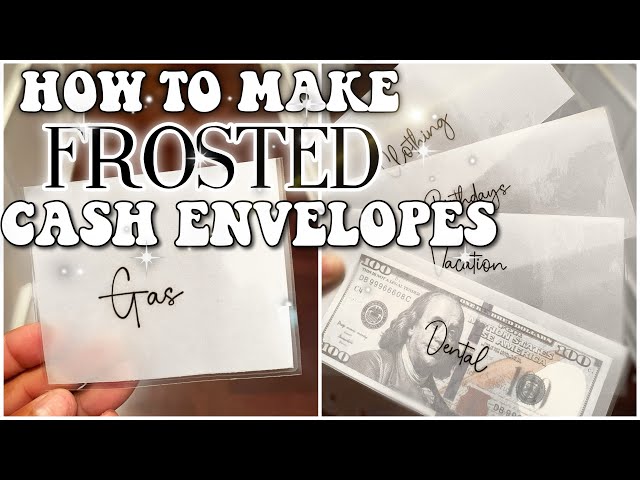HOW TO MAKE YOUR OWN CASH ENVELOPES! CASH ENVELOPE TUTORIAL! DIY LAMINATED CASH ENVELOPES!