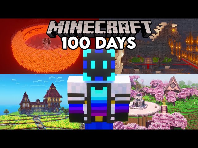 100 Days Minecraft Compilation