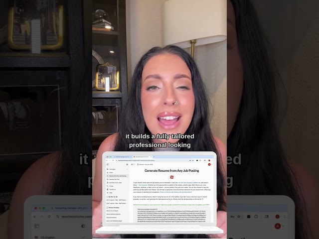 Angelina’s Job Hunt Hack: Tailored Resumes in Seconds with ResumeInMinutes.com
