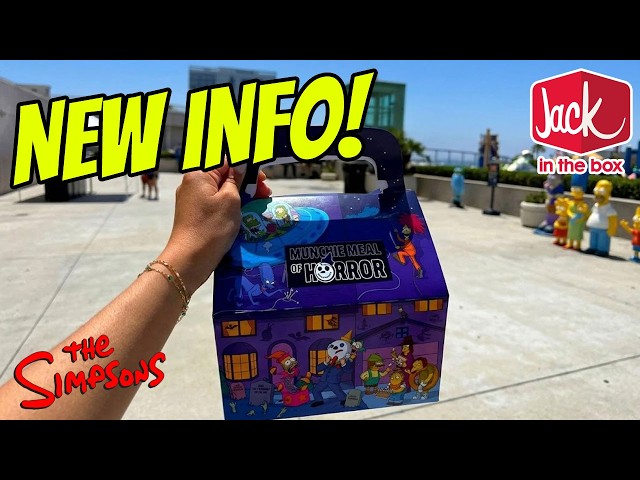 New info about The Simpsons Munchie Meal of Horror from Jack in the Box!