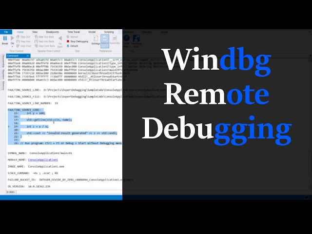Debug 2 computers simultaneously ? WinDBG remote debugging can do it !