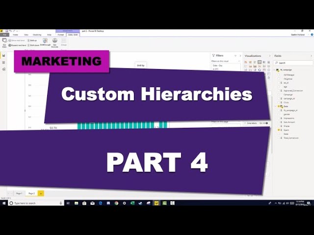 Power BI Course for Beginners (Part 4 Custom Hierarchies)