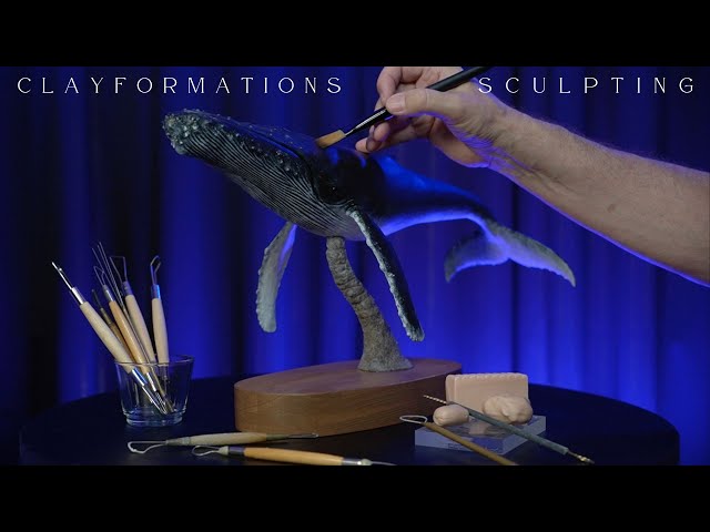 A Laid Back Sculpture Session Creating The Majestic Humpback Whale!