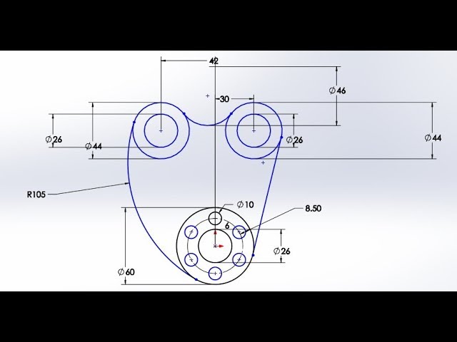 Solidworks tutorial | How to draw 2D sketch in solidworks