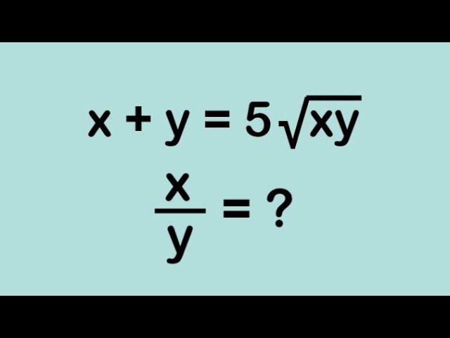 A Beautiful Problem For Competitive Exams l olympiad math 