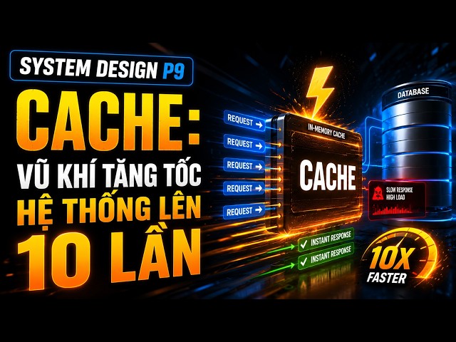 Cache Là Gì? Bí Quyết Giúp Hệ Thống Nhanh Gấp 10 Lần Nhưng Ít Người Hiểu Đúng!  | System Design P9