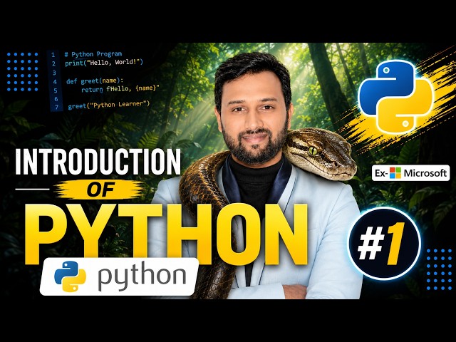 Introduction to Python | #Python | Python Tutorial for Beginners | Abhishekh Dubey | ETM Academy