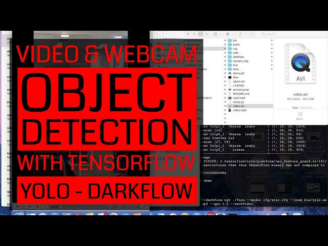 video and webcam object detection with tensorflow YOLO - darkflow