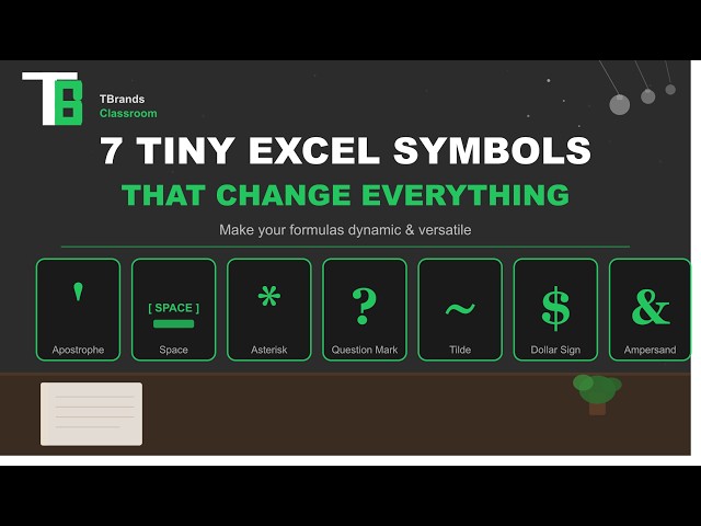 7 Tiny Excel Symbols That Make Your Formulas Dynamic & Powerful (Most People Don't Know These!)