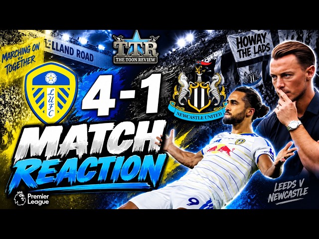 LEEDS UNITED 4-1 NEWCASTLE UNITED | MATCH REACTION! 😡⚫⚪ | GARBAGE!