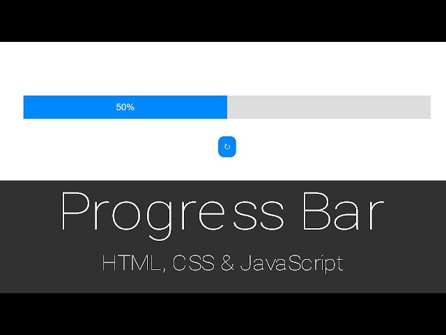 How to Create Progress Bar   HTML CSS & JavaScript