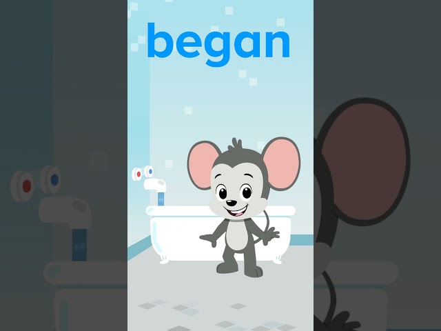 Kindergarten Sight Words: Began | ABCmouse #learning #education #sightwordsforkids #kindergarten