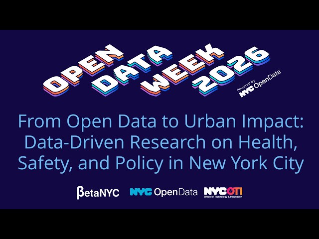 From Open Data to Urban Impact: Data-Driven Research on Health, Safety, and Policy in New York City