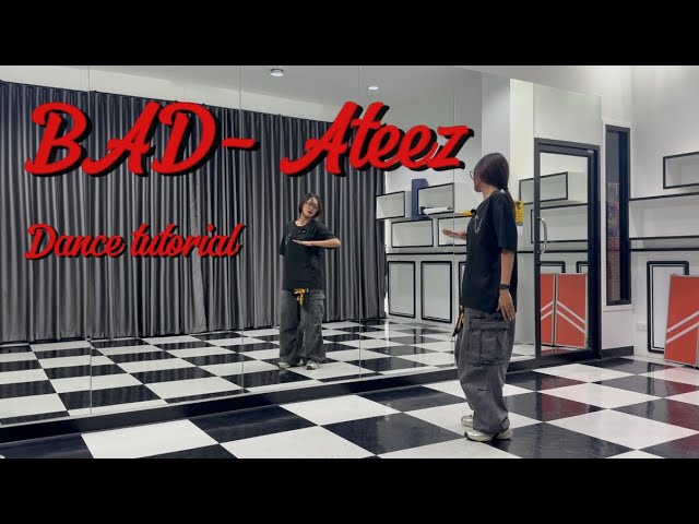 ATEEZ - BAD Dance Break Tutorial | Step By Step Explained (Mirrored) #ateezbad #dancetutorial 