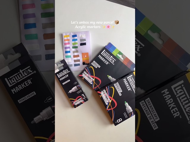 1$ for each acrylic marker …. Unboxing my new acrylic markers #art #drawing #shorts