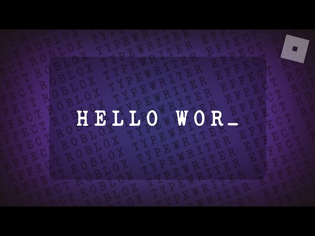 Roblox Studio Tutorial: Typewriter Text Effect (Beginner Friendly)