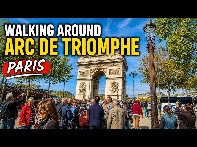 Walking Around the Arc de Triomphe 🇫🇷 | Paris Walking Tour