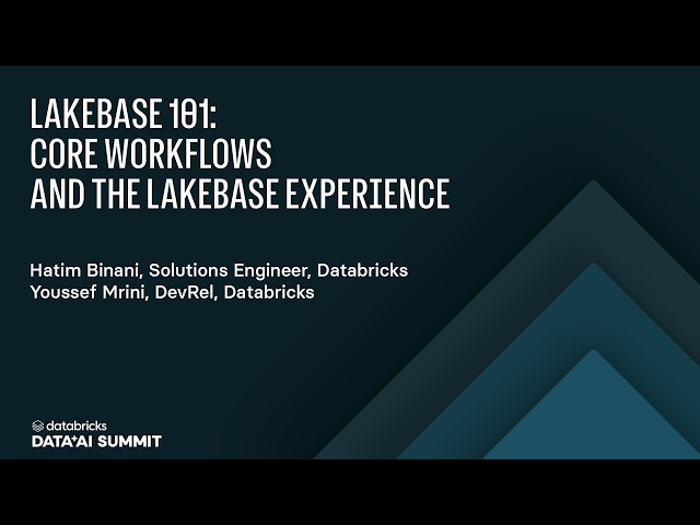Lakebase 101: Serverless PostgreSQL Built for the AI Era on Databricks