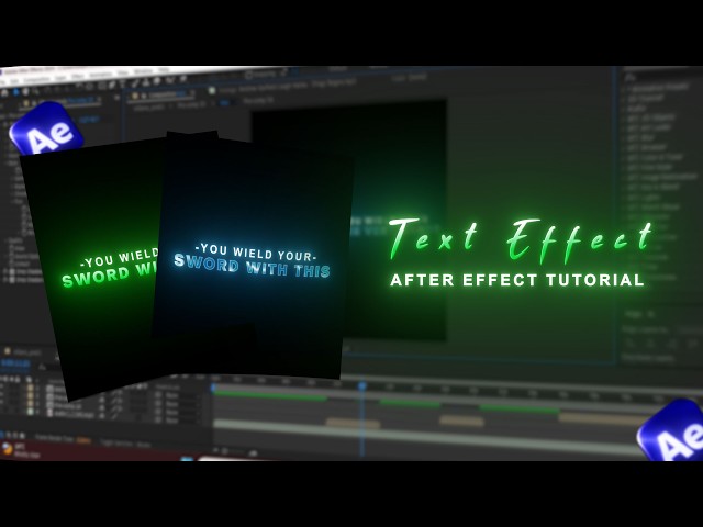 How to Create Cinematic Text Effects in After Effects